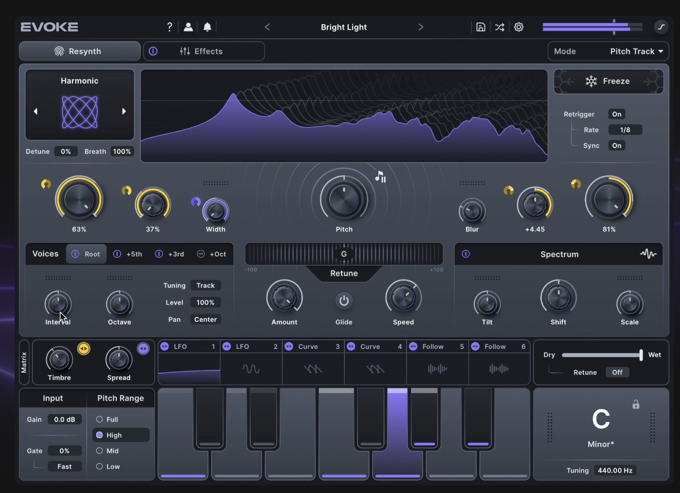 Minimal Audio Evoke